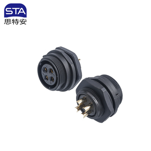 SP21 IP68 Back Nut Welding Electric Waterproof Connector Plug <strong>Socket</strong> 2 3 4 5 7 9 <strong>12</strong> Pin Panel Power Cable Aviation Connectors - Product Image 3
