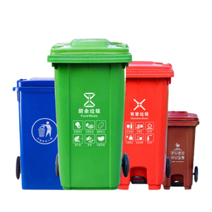 Yüksek kaliteli 120L açık çöp tenekesi HDPE plastik çöp tenekesi açık üst yapı üretimi ile çöp kutuları - Product Image 3