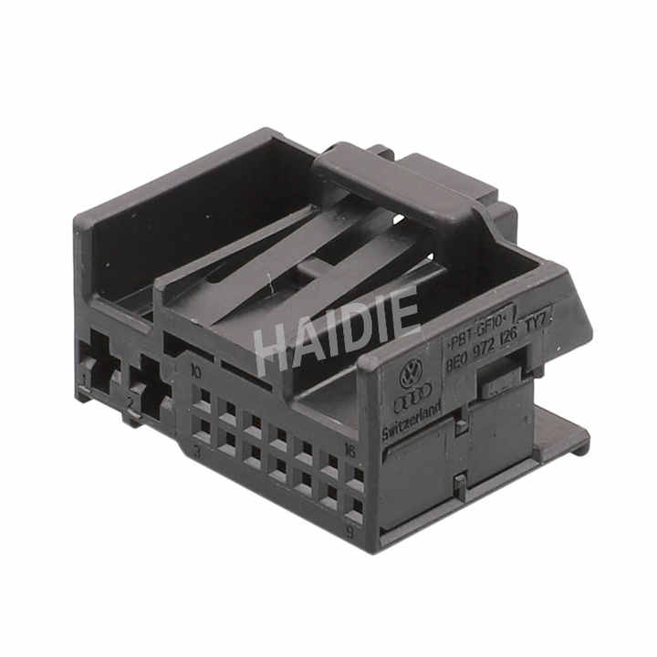 16 Pin Female Electrical Automotive Wire Harness Connector 8E0972126