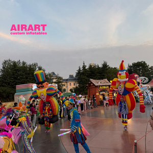 Spettacolo di circo di burattini gonfiabili a forma di Clown personalizzato in fabbrica oggetti di scena interattivi e da parata - Product Image 3