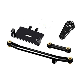 Fabrika özel alüminyum alaşım Servo dağı 15T Servo boynuz kol direksiyon bağlantı eksenel SCX24 kaya paletli EMAX Motor için Set - Product Image 6