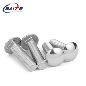 Tùy chỉnh SS304 thép không gỉ đầu tròn vuông cổ bu lông M6 M8 M10 M12 nút đầu vận chuyển bu lông - Product Image 3