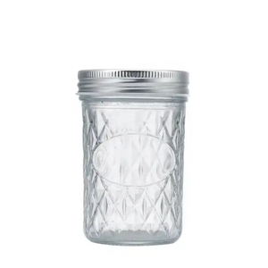 Round Glass <strong>Mason</strong> Jars with Lids 100ml 200ml 250ml 300ml 350ml 500ml 650ml Empty clear Storage Jars for Food - Product Image 4