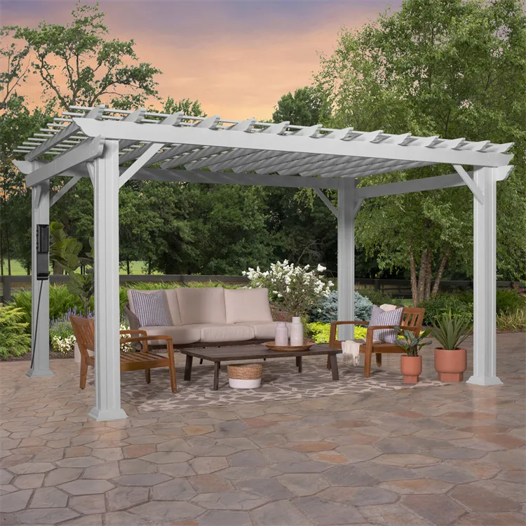 Corten Steel Garden outdoor metal rainproof sunshade roof canopy carport patio cover