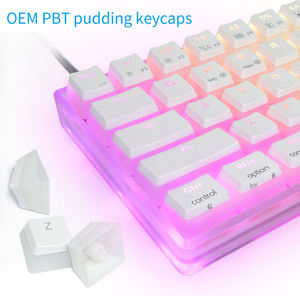 60% 布局多语言RGB背光c型有线迷你机械键盘USB C型布丁键帽 - Product Image 6