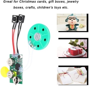 30-Second <span class=keywords><strong>Recordable</strong></span> Sound Module Personalizado Pop-up Cartão Gravador de Voz Eletrônica Music Chip Speaker