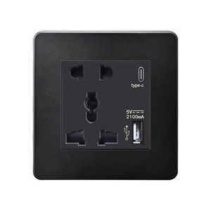 ユニバーサルソケットスイッチタイプCUSBソケットモダン13AシングルマルチカラーユニバーサルUSBソケット - Product Image 4