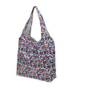 Tùy Chỉnh Thân Thiện Với Môi Nhiệm Vụ Nặng Nề Nylon Polyester Sọc In Tái Sử Dụng Túi Xách Có Thể Gập Lại Mua Sắm Sang Trọng Túi Cho Phụ Nữ Hình Học - Product Image 1