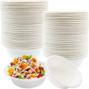 Compostable Bagasse ağır çevre dostu <span class=keywords><strong>12</strong></span> <span class=keywords><strong>Oz</strong></span> (340ml) kase
