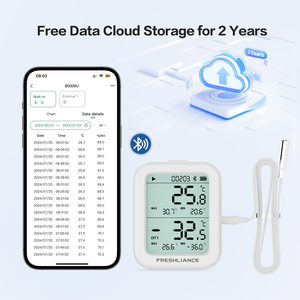Registrador de datos de temperatura y humedad IoT industrial Sensor de temperatura del registrador de datos Bluetooth Ble con sonda