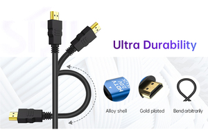 SIPU High-Speed for HDMI to for HDMI Cables 4K Ultra HD 1.5M Aluminum <strong>Shell</strong> <strong>Flexible</strong> 60Hz Refresh Rate for Projector and HDTV - Product Image 5