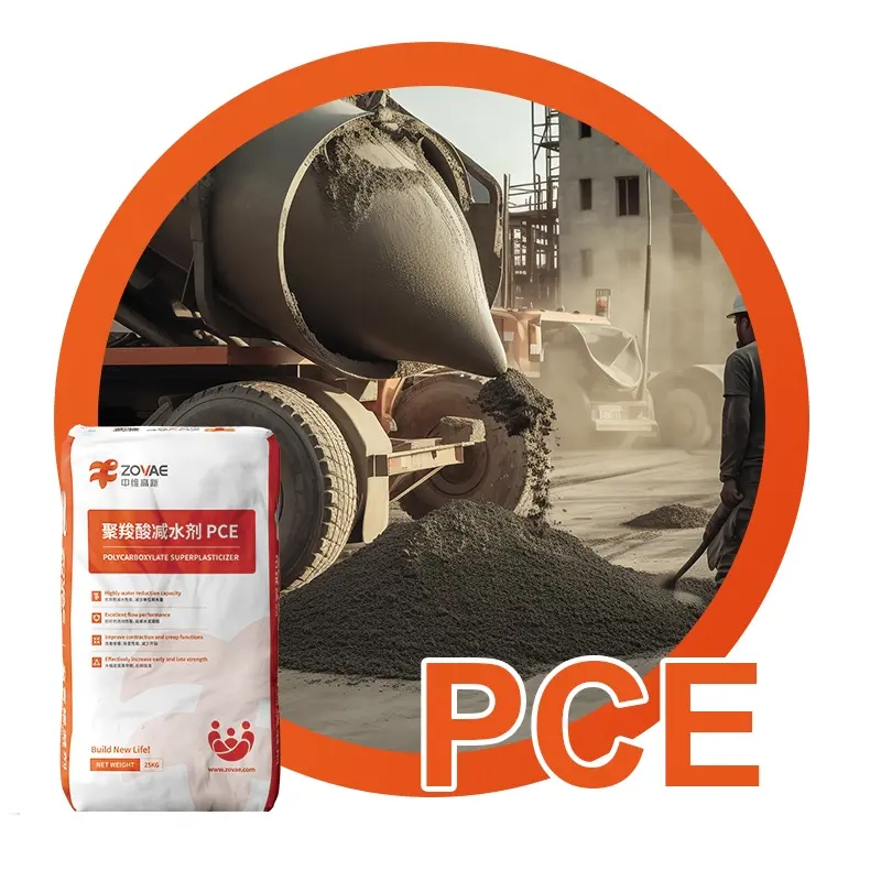 PCE Polycarboxylate Ether Superplasticizer sebagai konstruksi bahan kimia aditif untuk struktural Grout
