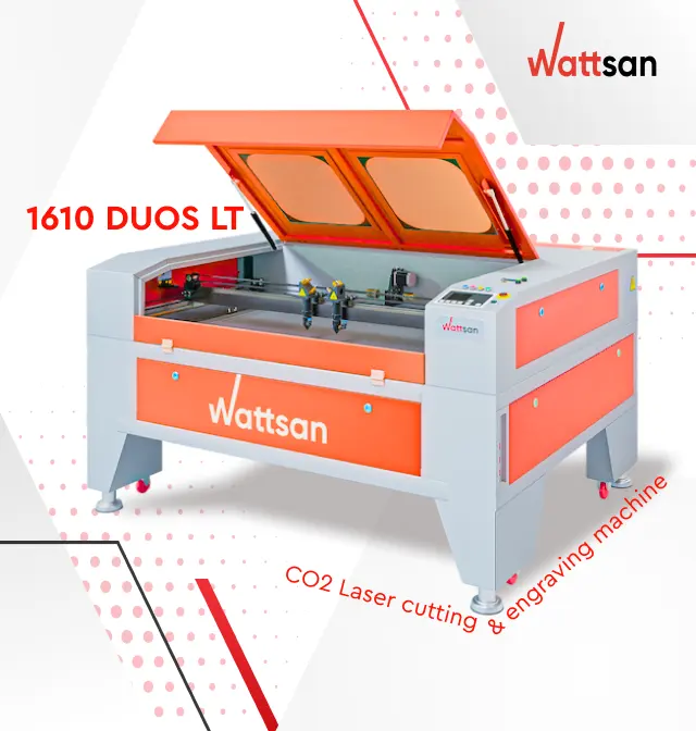 Wattsan 1600*1000 LT duos corte láser CO2 80W 100W 130W 150W máquina láser cnc