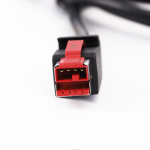 定制设计12V/24v电源快速充电USB DC电缆至usb-b公2合1电源USB和Pos端子插头