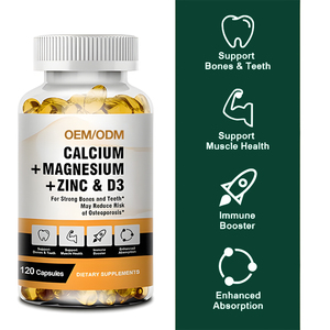 Oem odm סידן מגנזיום אבץ ויטמין d3 תוספת קפסולות עבור שיניים עצמות חזקות & תמיכה חיסונית להפחית את הסיכון אוסטאופורוזיס - Product Image 4