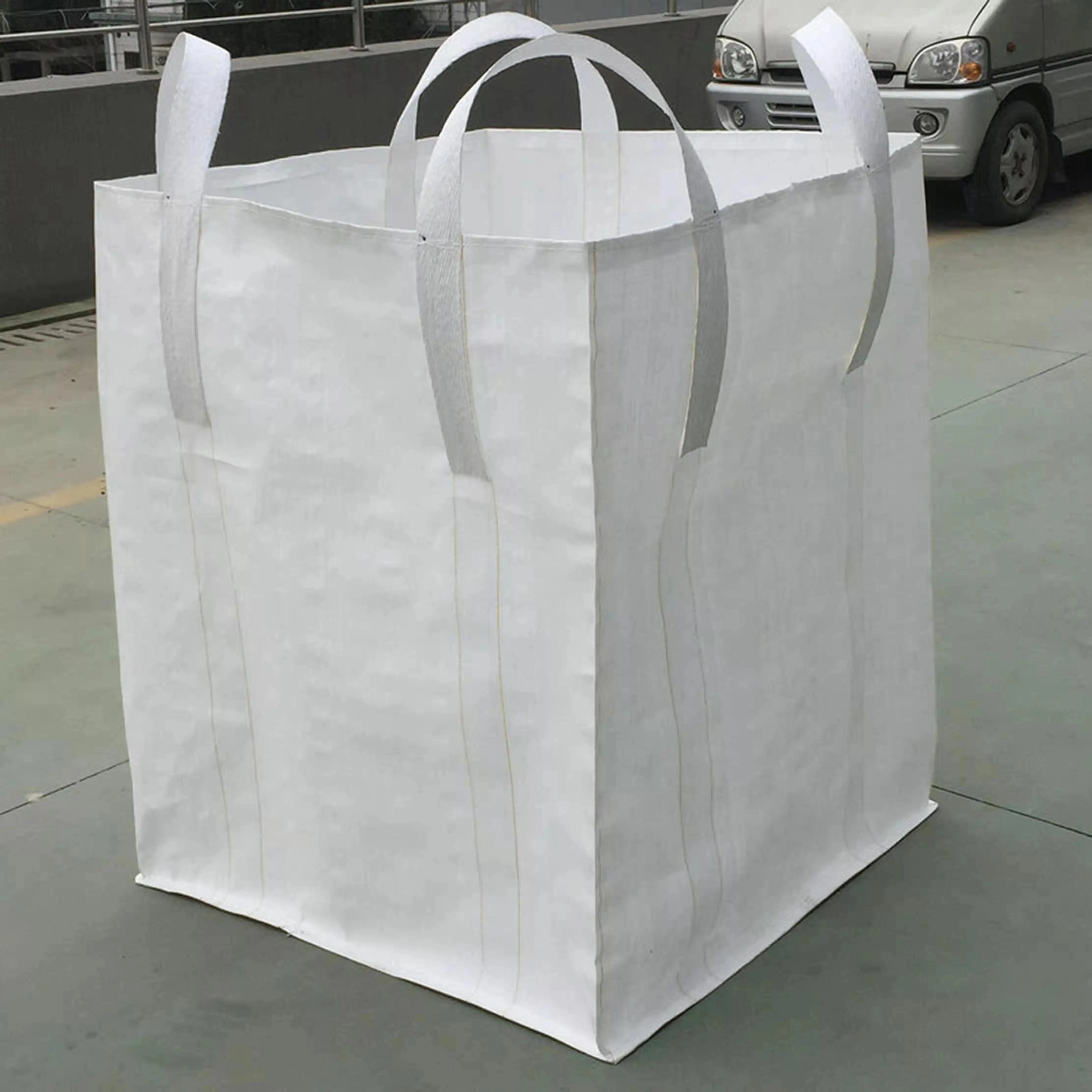 2200lbs FIBC Mesh Bags for Chloride Sodium Sulfate Soda Powder Starch Corn-Various Types for Storage and Transportation