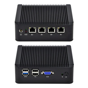 Qotom <strong>Multi</strong> LAN Fanless Mini PC Industrial <strong>Computer</strong> Network Appliance Linux X86 Ubuntu Barebone Mini PC - Product Image 1