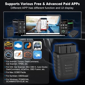 BT5.0 OBD2 ELM327 araba tarayıcı otomatik motor kodu tarayıcı okuyucu analiz teşhis aracı arabalar için beri 1996 - Product Image 6