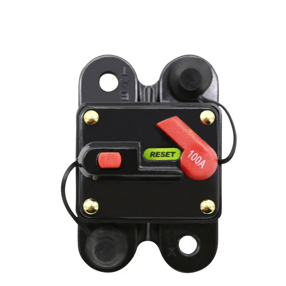 Boot Lkw Auto Audio Verstärker Inline Circuit Breaker 50A 60A 80A 100A 125A 150A 200A Sicherung Wasserdicht 12V 24V Schutz