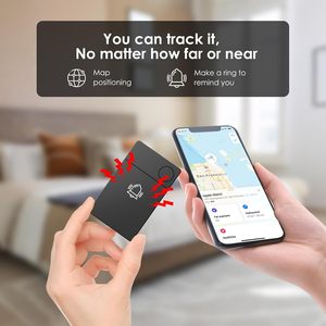 超薄型防水GPSトラッカーMFi認定Appleスマートエアタグカードファインダー全地球測位システムプラスチック - Product Image 3