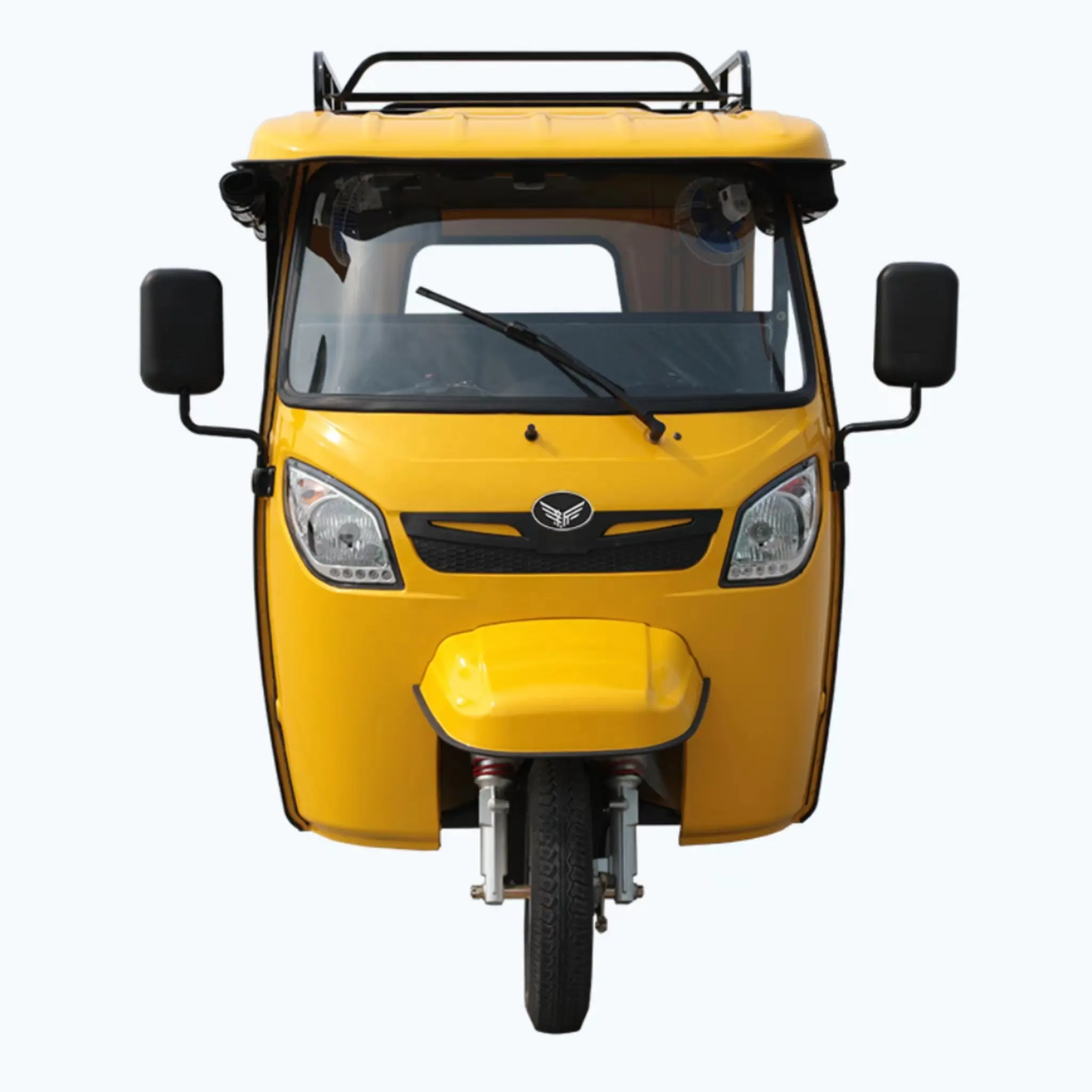 Nhanh chóng bán xe gắn máy 3 bánh xe đóng cửa cabin cho bajaj Tuk tuk TVS tự động xe kéo cơ giới ba bánh giá rẻ