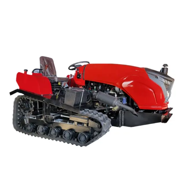 Made In China Farm Cultivator Rotary Tiller 35hp Seated-on Agricultural Mini Crawler Tractor
