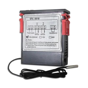 Controlador de temperatura del termostato con pantalla LED Digital, pantalla dual, termorregulador de calefacción/refrigeración, sonda de Sensor NTC - Product Image 3