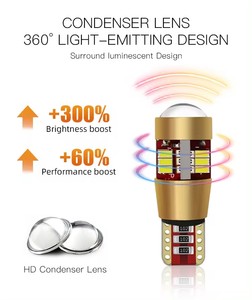 A80 T10โมเดลใหม่ไฟ CANbus W5W 3014 27SMD ระบบไฟส่องสว่างอัตโนมัติอุปกรณ์เสริมรถยนต์ LED ความกว้างของรถ - Product Image 3