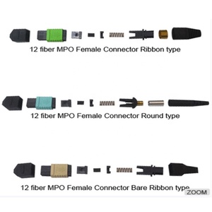 12-Core OM3 MPO/<strong>MTP</strong> Multimode Fiber Optic Patch Cable Optical MPO Fiber Optic Cable Equipment - Product Image 3