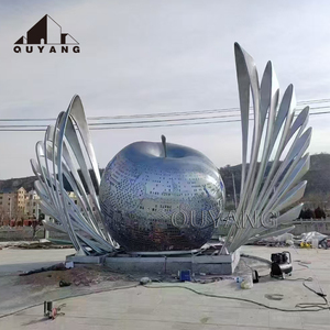 Quyang ngoài trời trang trí sân vườn kim loại hiện đại phong cách điêu khắc thép không gỉ xương rồng điêu khắc - Product Image 2