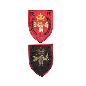 Klett bügeleisen auf Näh stift rücken Bestickte Aufnäher Kunden spezifisch gewebte Etiketten für Kleidung Hüte Taschen Uniformen Bekleidung Mode Dekor - Product Image 6