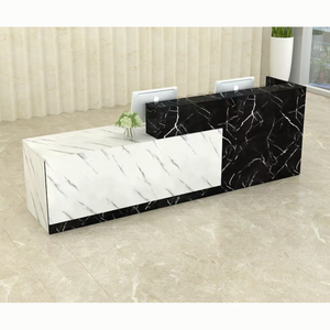 前台前台呼叫柜台接待处办公楼收银台市场沙龙接待处白色 - Product Image 5