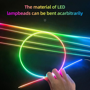 ไฟสร้างบรรยากาศรถยนต์ใหม่สำหรับรุ่น BBA 3GT + A7 + E-W213สายลวดนีออนเปลี่ยนสีไฟ LED ซิงค์เพลงตกแต่ง - Product Image 6