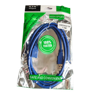 5M USB 3.0扩展器电缆，带聚氯乙烯护套USB公对母适配器，用于电脑编织屏蔽 - Product Image 3