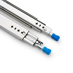 Telescopic Heavy Duty Locking Cabinet <strong>Rails</strong> <strong>Slide</strong> <strong>Drawer</strong> <strong>Slides</strong> Three Sections Full Extension 500Lb <strong>Drawer</strong> Runner <strong>Guides</strong> - Product Image 1