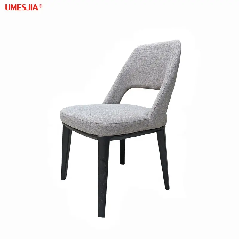 Современный деревянный обеденный стул, мебель для ресторана, тканевый стул для столовой, стул с ножками из массива дерева