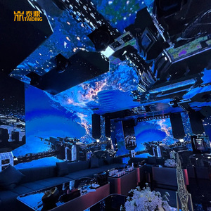 Tùy chỉnh thời trang hiện đại Câu lạc bộ Đêm Thiết kế nội thất hộp đêm gian hàng KTV phòng hộp đêm <span class=keywords><strong>hookah</strong></span> Bar LED hiển thị - Product Image 2