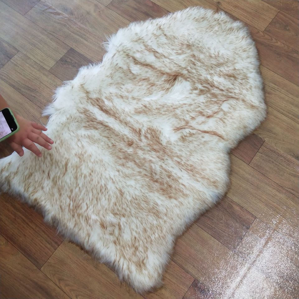 White with brown tip