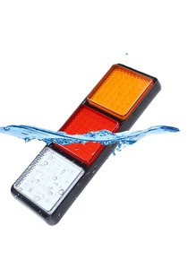 矩形拖车卡车发光二极管停止尾部指示灯组合尾灯带反射器 - Product Image 2