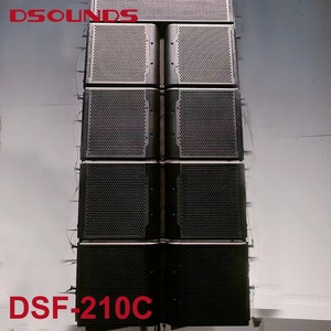 专业低音炮音频双10英寸线阵列扬声器，带双高频驱动器新磁铁扬声器，适用于专业舞台扬声器 - Product Image 2