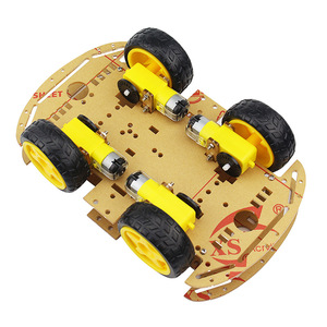 Smart Robot Car 4WD Motor Chassis /Tracing <strong>Remote</strong> <strong>Control</strong> Two-wheel Drive Three-wheel Universal Wheel Parts <strong>For</strong> <strong>Arduino</strong> Diy Kit