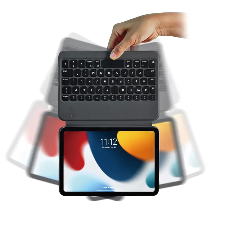 Personalizar Hot Sale iPad Ultra Slim Teclado Magnético Tablet Capa Teclado Mágico Sem Fio Caso