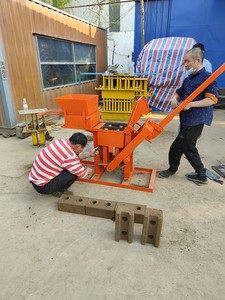 QMR2-40 Manual連動粘土ブロック製造機固体土壌地球プレスインターロックメーカー - Product Image 4