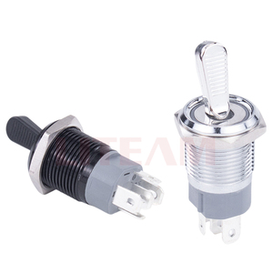 16MM LED Illuminated 3pins 15a 220v IP65 IP67 Toggle Switch with Short Handle <strong>On</strong>-off 2 <strong>Way</strong> 2 Position Metal Toggle Switches - Product Image 4