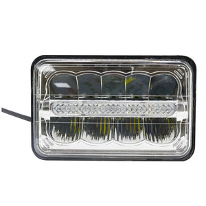 5X7 7X6 inç çalışma ışığı Led dikdörtgen mühürlü kiriş kamyon araba Suv için DRL ile LED far Offroad - Product Image 2