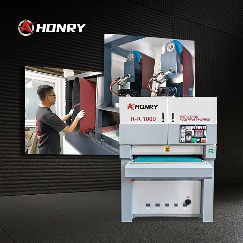 เครื่องเซาะขอบเหล็ก RR1000จาก honry มาใหม่เครื่องขจัดตะกรันชิ้นส่วนโลหะ CNC