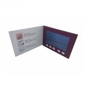 Werbe 7 Zoll digitale Video broschüre Hot Sale <span class=keywords><strong>LCD</strong></span>-<span class=keywords><strong>Display</strong></span> Video-Gruß karte für Sammlung und Anzeige