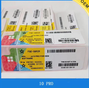 Win10/11 Professional Label OEM Key Online Activation Yellow Sticker License Win10/11 OEM Activation Win10/11Pro Pro Key COA - Product Image 2