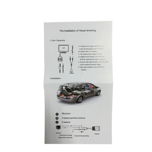 Monitor LCD de 3,5 pulgadas Entrada 2AV 12V Monitor de tablero Vista trasera frontal Mini Pantalla de coche