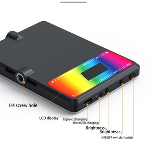 High Quality Professional Audio Video Lighting Photography <strong>RGB</strong> <strong>Led</strong> Fill Light 2000mah Battery Video Conference Light - Product Image 6